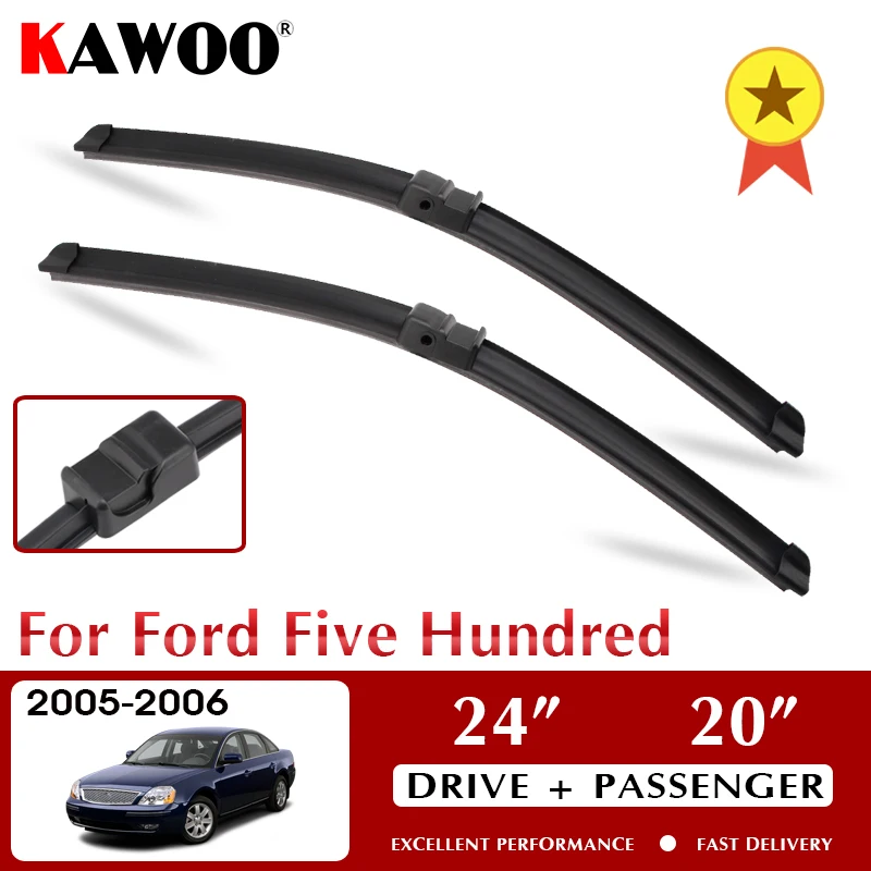 KAWOO Wiper Car Wiper Blades For Ford Five Hundred 2005-2006 Windshield Windscreen Front Window Accessories 24