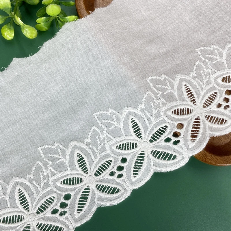 Giant cost-effective pure cotton three-dimensional embroidery water-soluble floral cotton cloth edge handmade diy accessories sk