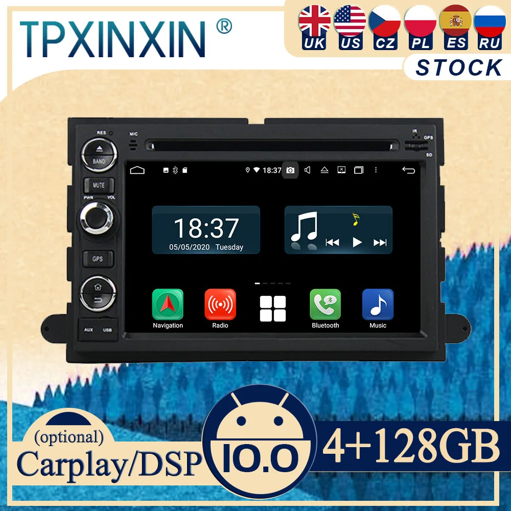 

PX6 For Ford Fusion Explorer F150 2006-2009 Android10 Carplay Radio Player Car GPS Navigation Head Unit Car Stereo WIFI DSP BT