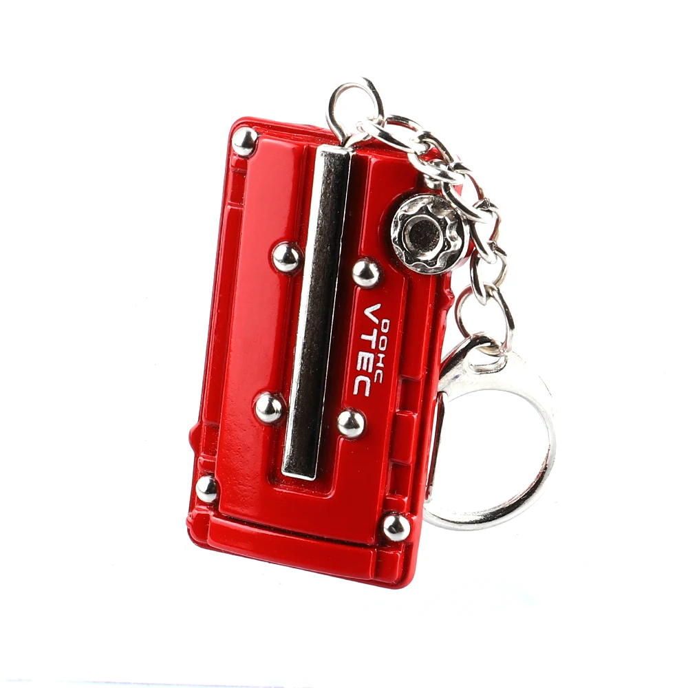 Metal Key Ring Car JDM Keychain Vtec Engine Valve Cover B16 For Honda Civic EG EK