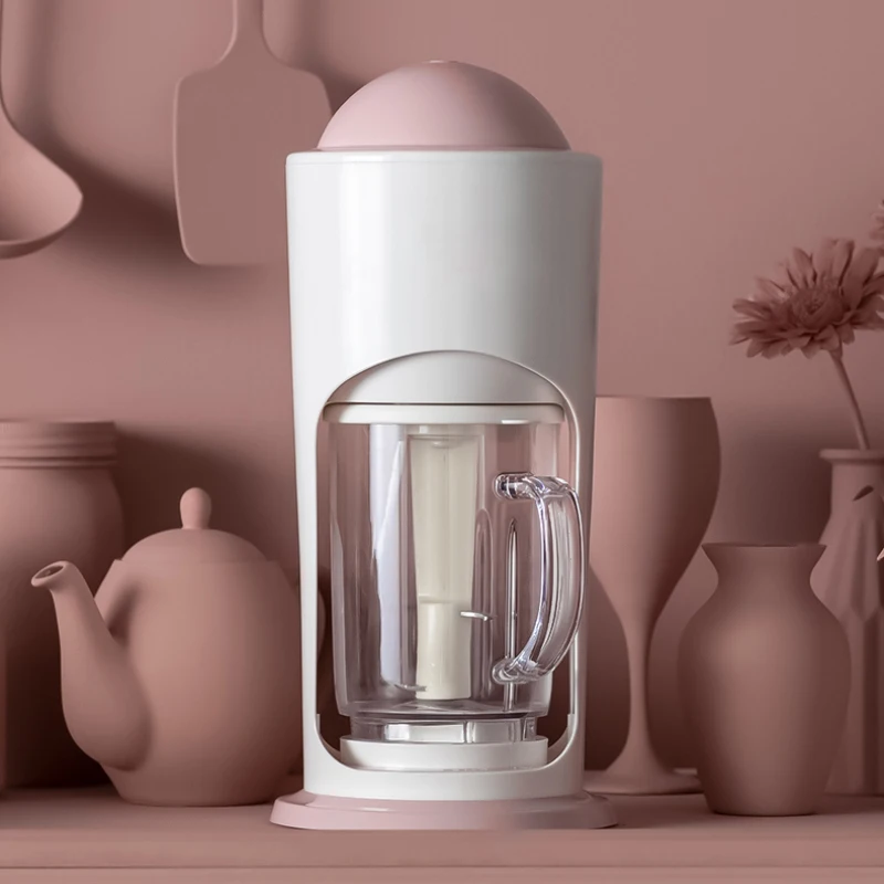 طاحن الثلج الكهربائي ماكينة كشط الثلج متعددة الوظائف الضغط عصير الفاكهة الصغيرة خلاط كهربائي ماكينة كشط الثلج 500 مللي