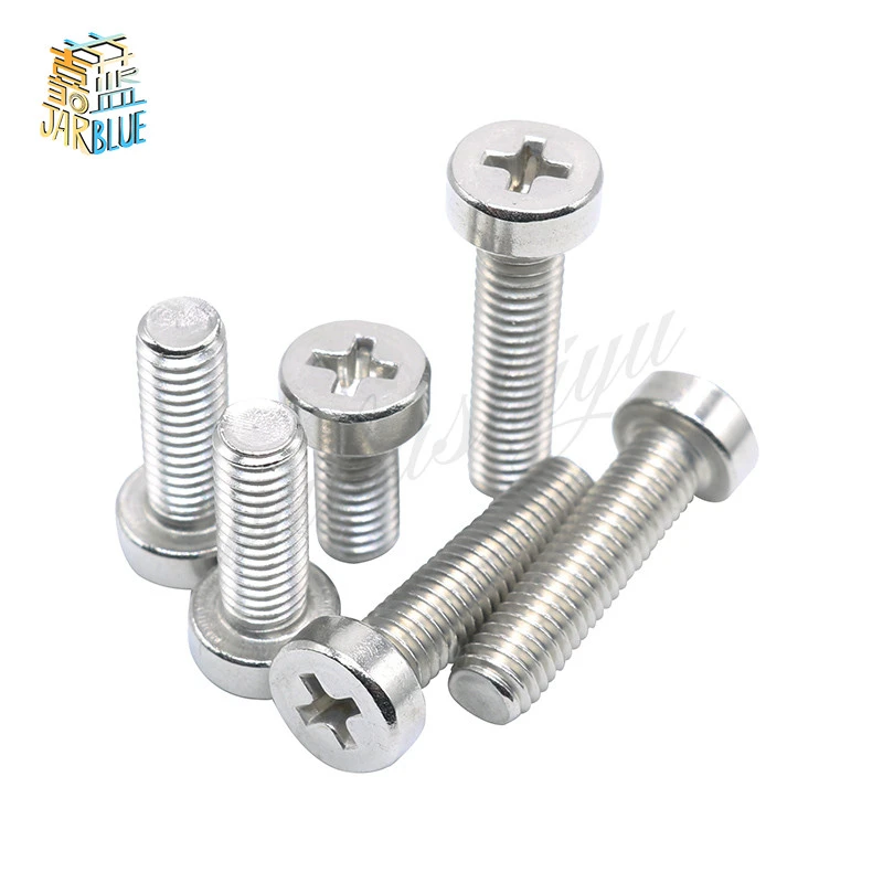 

Винт с круглой головкой, 10/50X, M2.5, M3, M4, M5, 304 дюйма, из нержавеющей стали