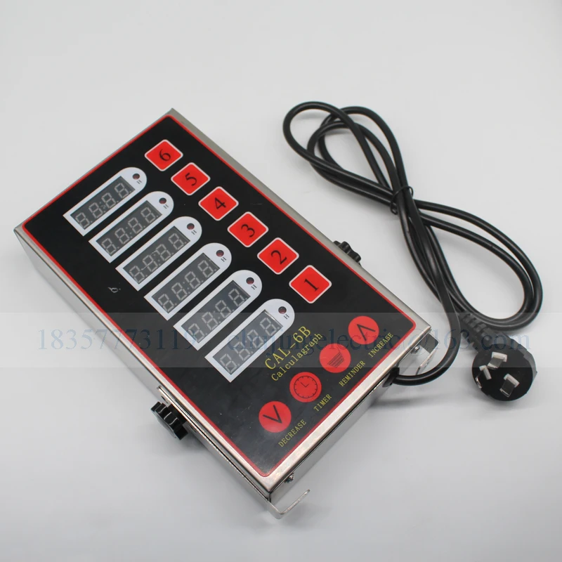 Nhà Bếp 6 Calculagraph 6 Kênh Hẹn Giờ Nhắc Nhở Đồng Hồ Bấm Giờ Sử Dụng Thương Mại Bếp Đa Kênh Hẹn Giờ