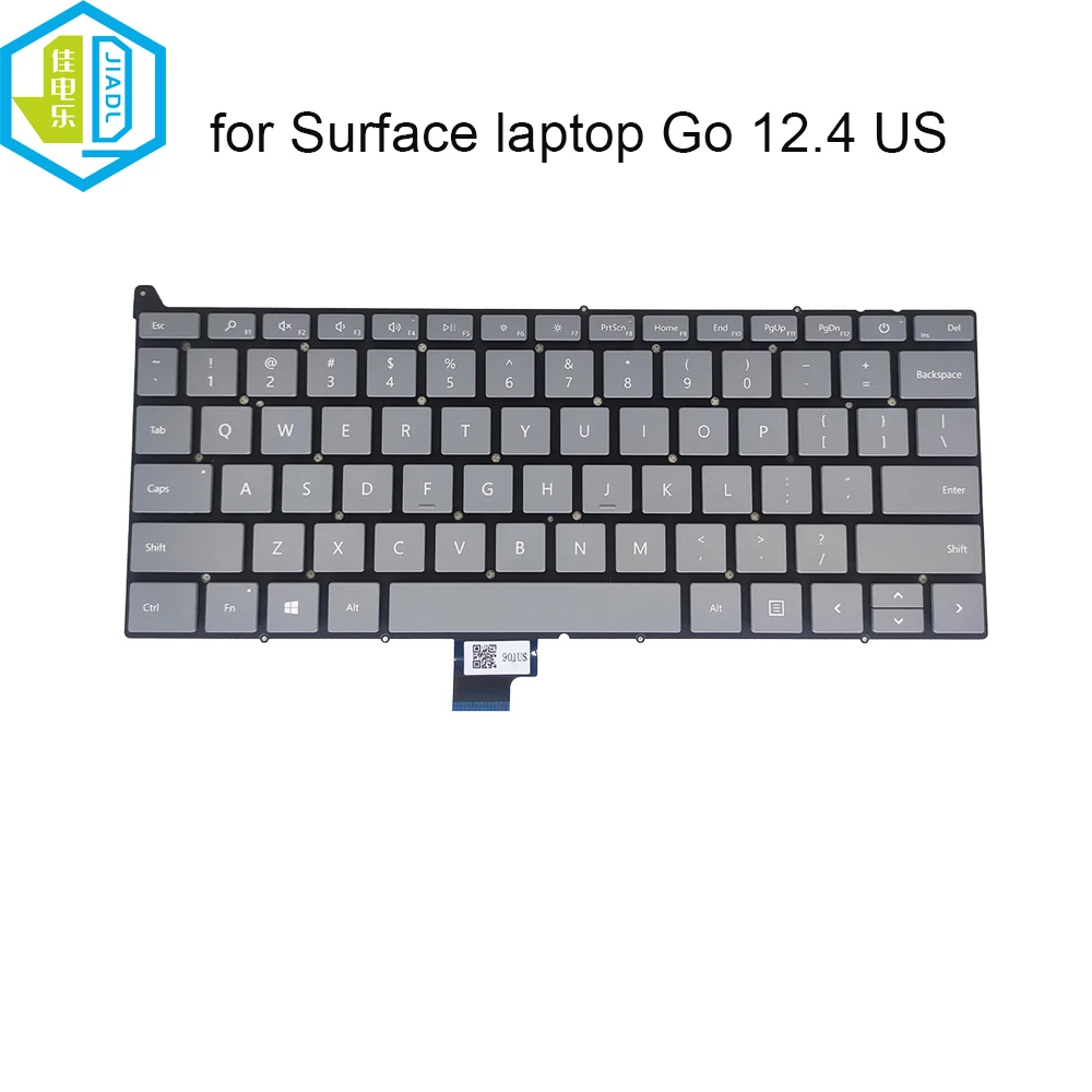 

US English Replacement Keyboards For Microsoft Surface Laptop Go 1943 12.4 QWERTY Computer Keyboard Power Keycap 9Z.NJ0PQ.201