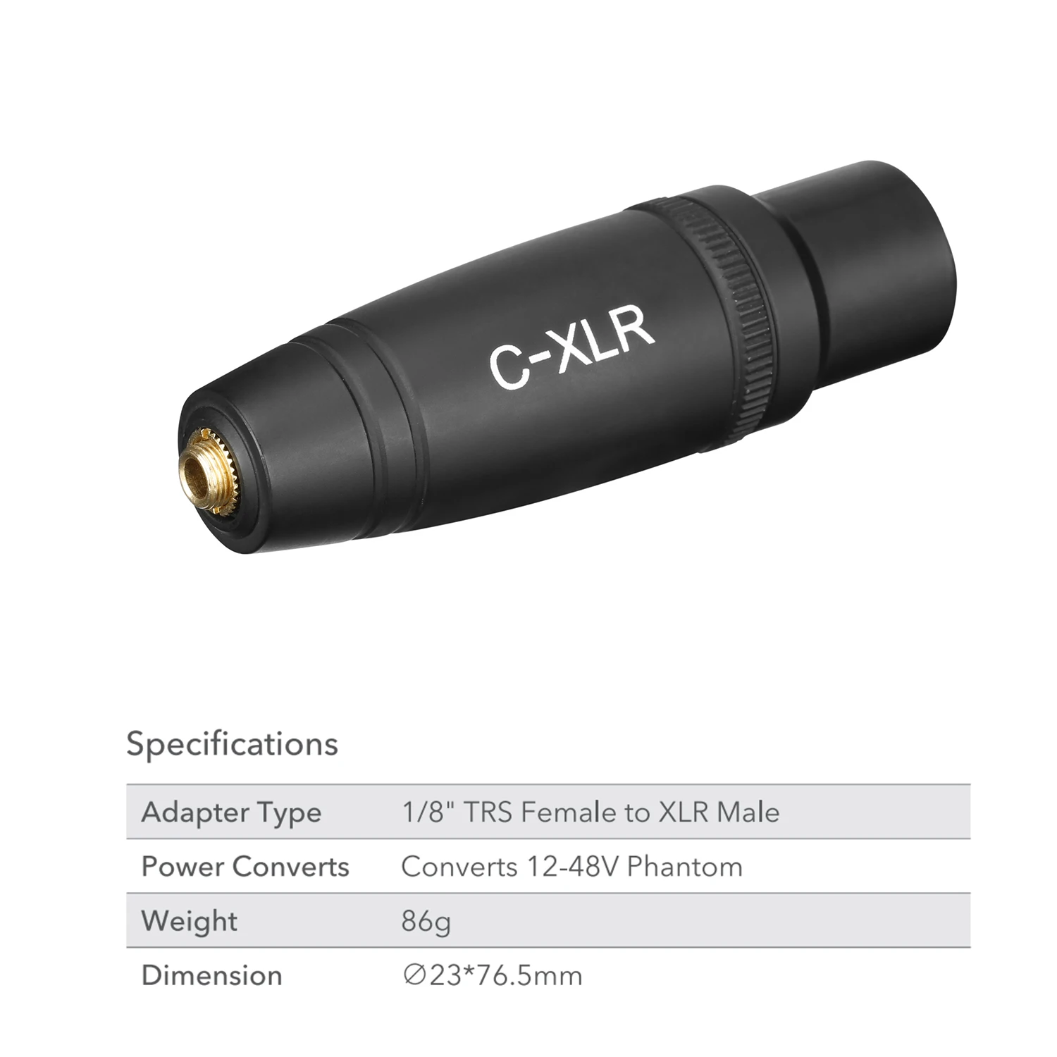Saramonic C-XLR الصوت محول 3.5 مللي متر أنثى TRS إلى 3 دبوس XLR ذكر لل ميكروفون لاسلكي فيديو سينما كاميرات الصوت مسجلات