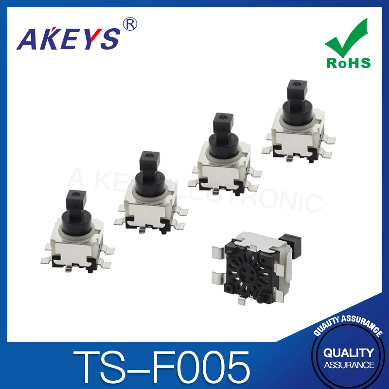 TS-F005 touch switch 6-pin vertical patch 9 * 9 square car button kan-49a with fixed column