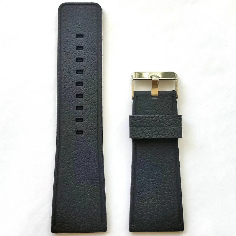 30mm Silicone Rubber Watch Band Soft Silicon Durable Strap Mens Fashion Casual Bracelet White Black