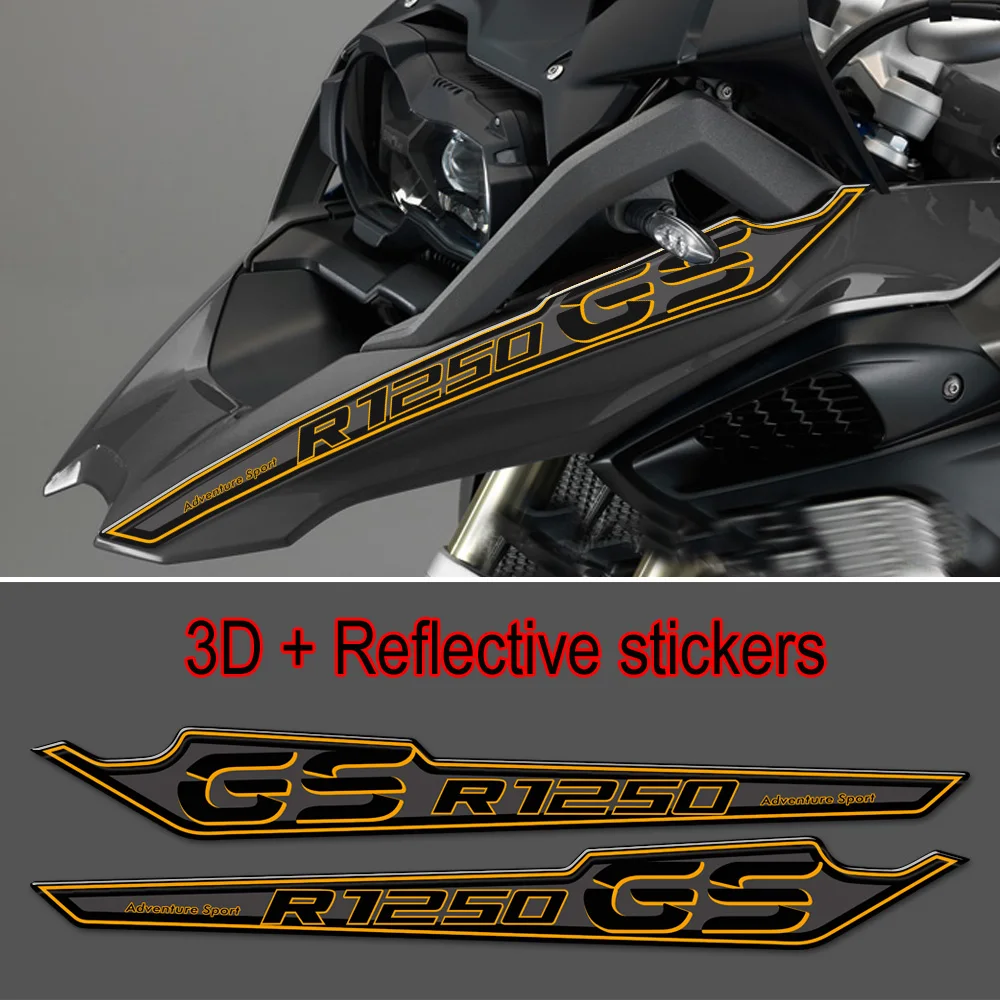 Motorcycle 3D Stickers For BMW R1250GS R1250 R 1250 GS HP Panel Fairing Fender Extension Wheel Extender ADV Adventure 2019 2020