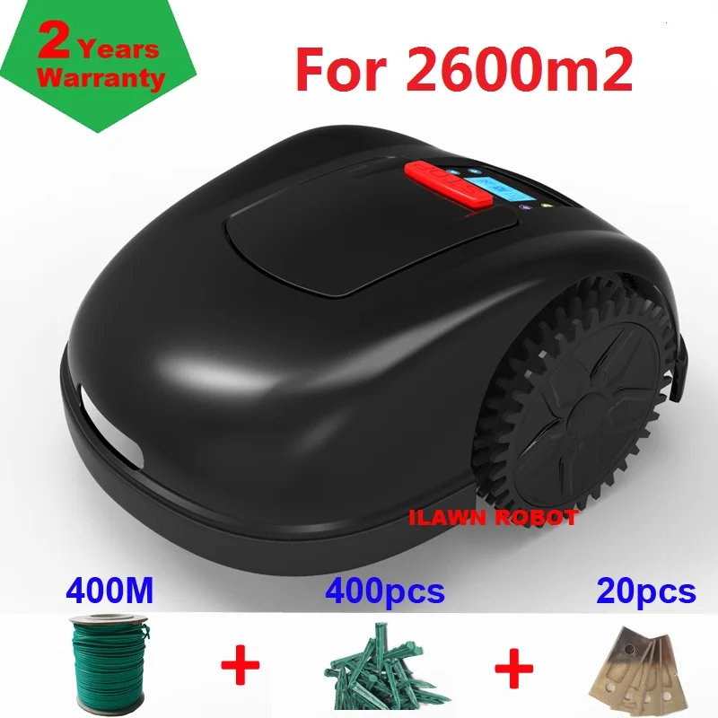 Robot Grass Mower Cutting Machine E1600 with 400m wire+400pcs pegs+20pcs blade