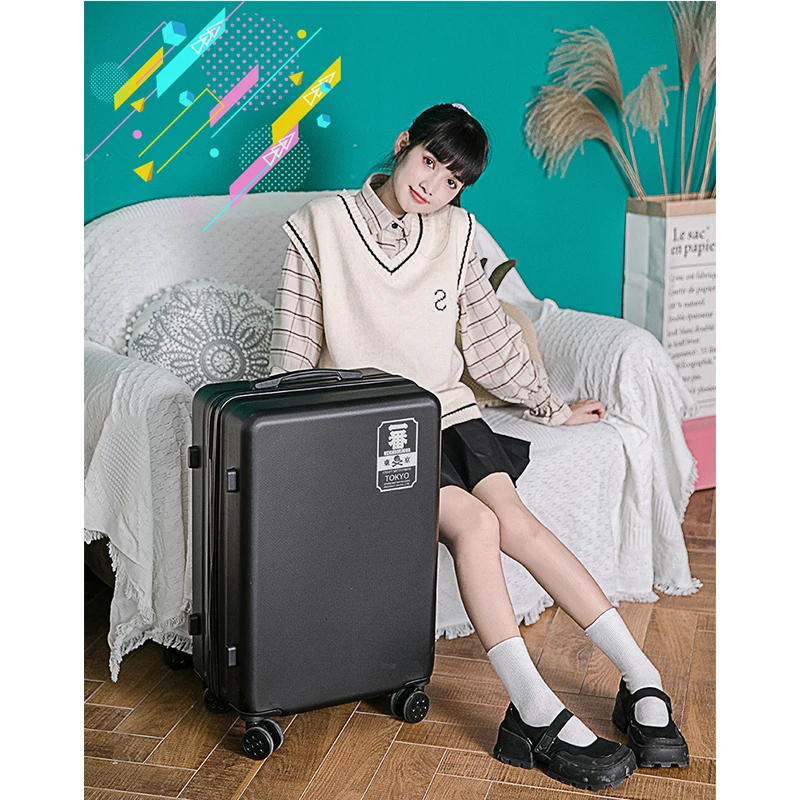 Luggage trend fashion net celebrity trolley case universal wheel male and female 20 small Japanese travel suitcase 24 inch male