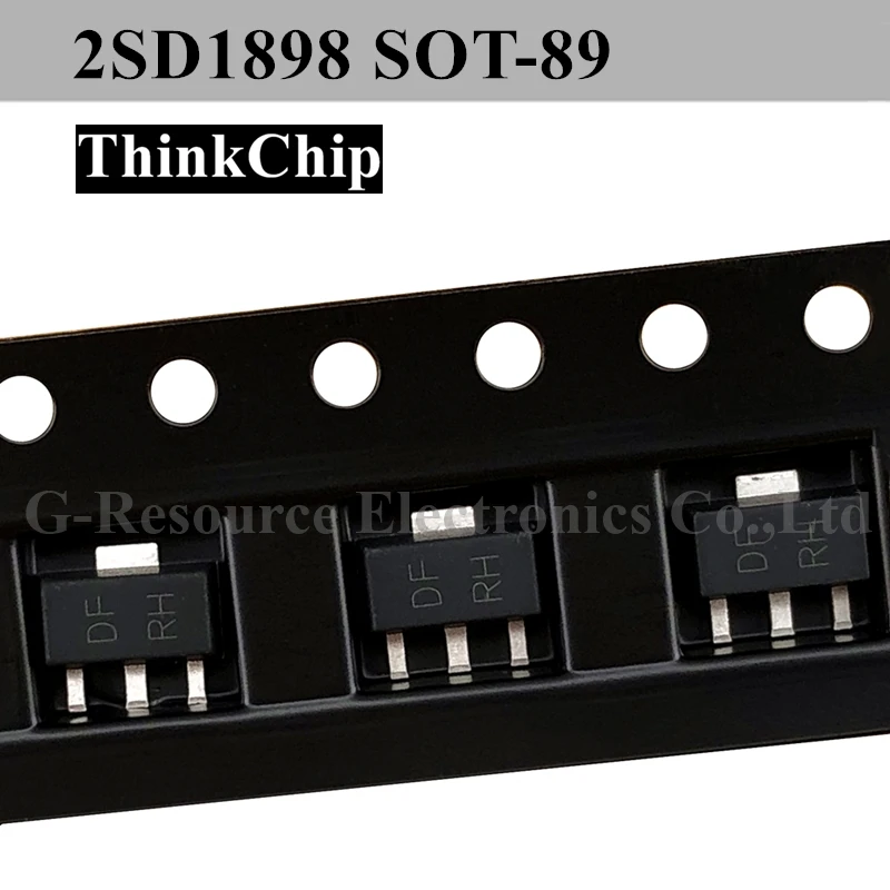 (100個) 2SD1898 sot-89 smdクリスタル三極1898 (マーキングdfrh) D1898 SOT89