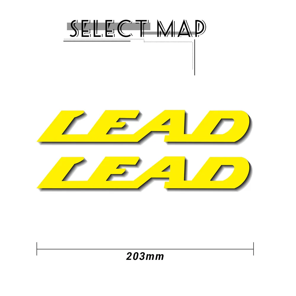 Motorcycle sticker accessories Fuel tank Wheels helmet Reflective MOTO body sign personality decoration for Honda lead LEAD 100