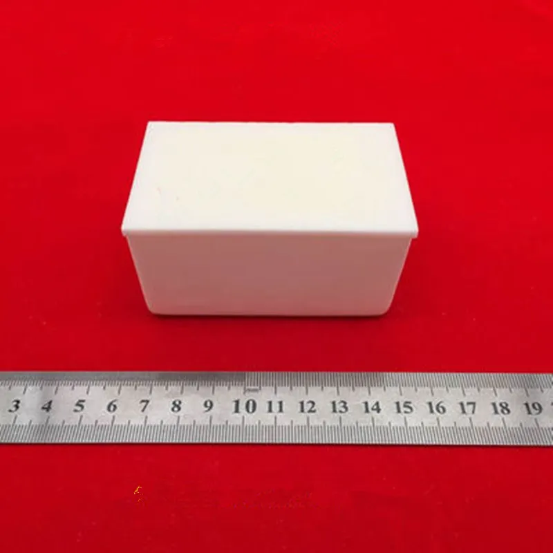 99.3% alumina crucible / 90x60x40mm/ 90x60x20mm/  with lid rectangular  corundum crucible / Al2O3 ceramic crucible