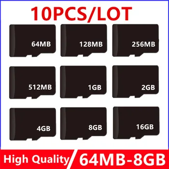 ¡¡¡Promoción!!! 10 unids/lote 64mb 128mb 256mb 512mb 1GB 2GB 4GB 8GB tarjeta TF tarjeta de memoria para teléfono móvil tarjeta Transflash Micro tarjeta 1