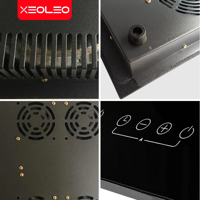 XEOLEO 4 Bếp Nấu Tích Gốm Hobs Lò Hồng Ngoại Lightwave Lò Nướng 1800W + 1200W Điện Ceramic nấu Máy