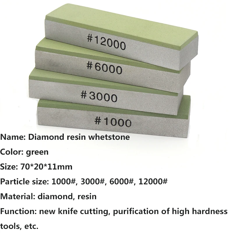 1pcs 70mm Diamond/Resin Knife Sharpener 1000/3000/6000/12000 Grit Stones Whetstone Fixed Angle Kitchen Knife Abrasive Tool