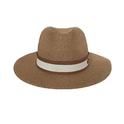 The spring/summer jazz straw hat Sun hat Breathable hat street travel bonnet