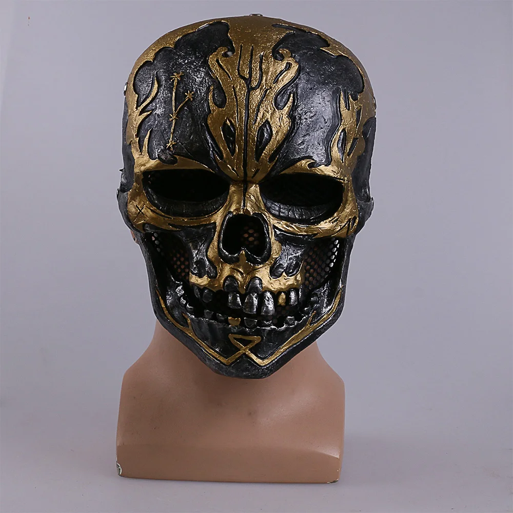 

Movie Pirates of the Caribbean Mask Dead Men Tell No Jack Sparrow scary skull Mask Adult Resin Cosplay Halloween Party