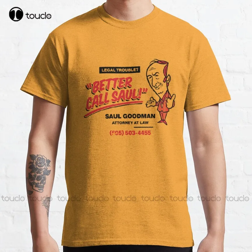 Better Call Saul | Saul Goodman | Breaking Bad Classic T-Shirt Custom Aldult Teen Unisex Digital Printing Tee Shirt Xs-5Xl