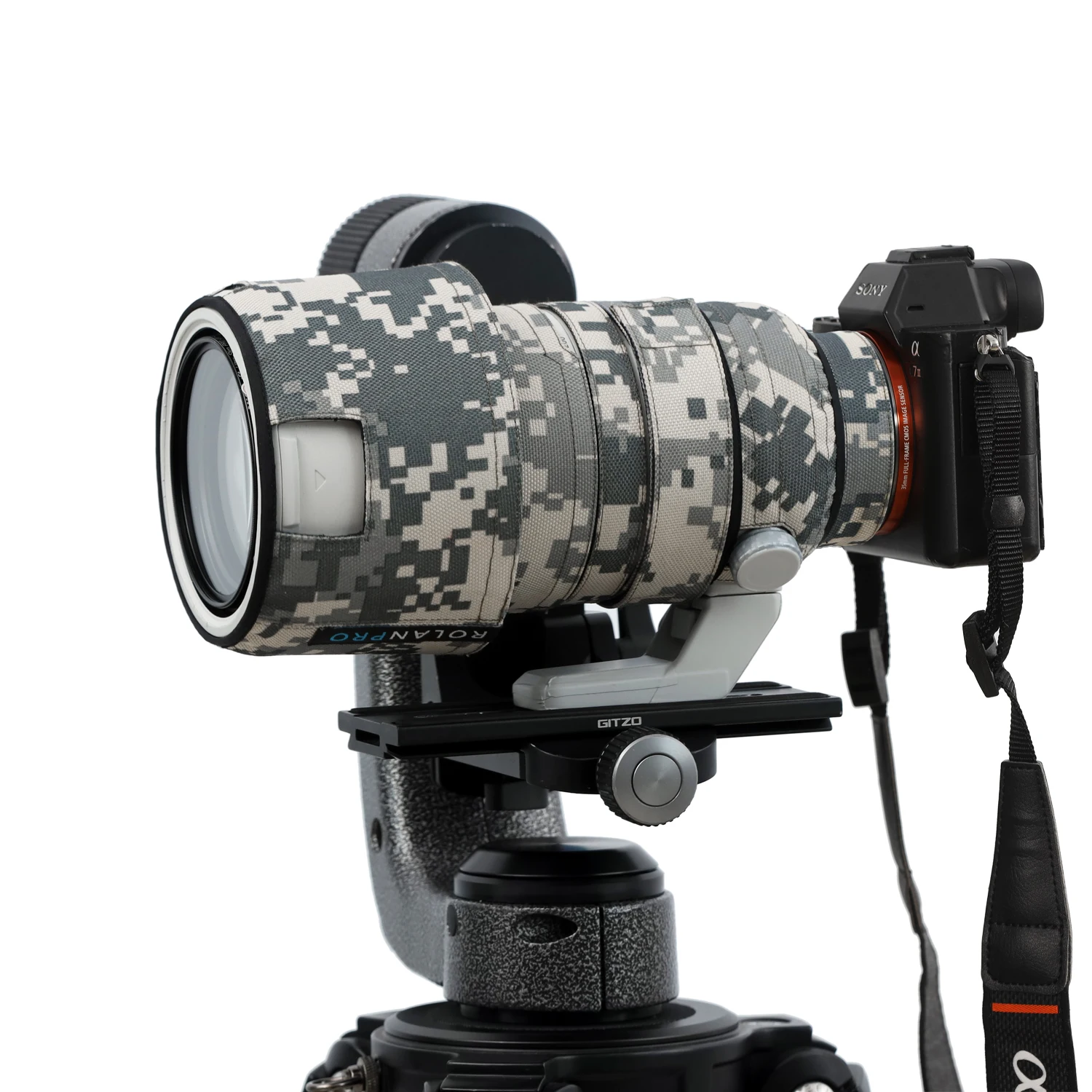 ROLANPRO SEL70200GM2 Waterproof Lens Camouflage Coat Rain Cover for sony FE 70-200mm F2.8 GM OSS II Lens Protective Case Guns