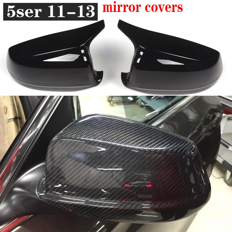 For BMW 5 Series F10 F11 f18 525 530 Upgrade Shells Rearview Cap High quality Real Carbon fiber rear view mirror case cover