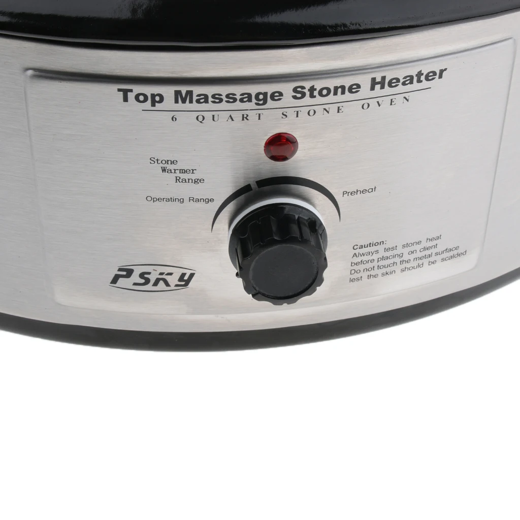 SPA Hot Stone Rock Heating Pot Massage Stone Warmer Heater Hot Stone Heating Capacity  EU Plug