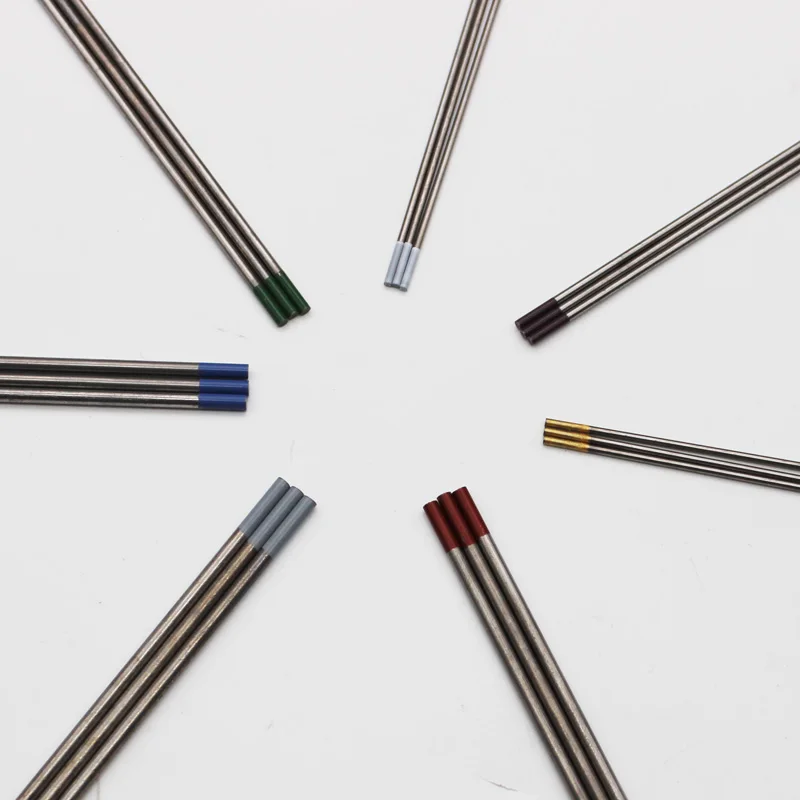 WL15 WES WC20 WP WY20 WT20 WZ8 WL20 Tungsten Electrode TIG Welding Rods Yellow Gold Purple Grey Red White Blue