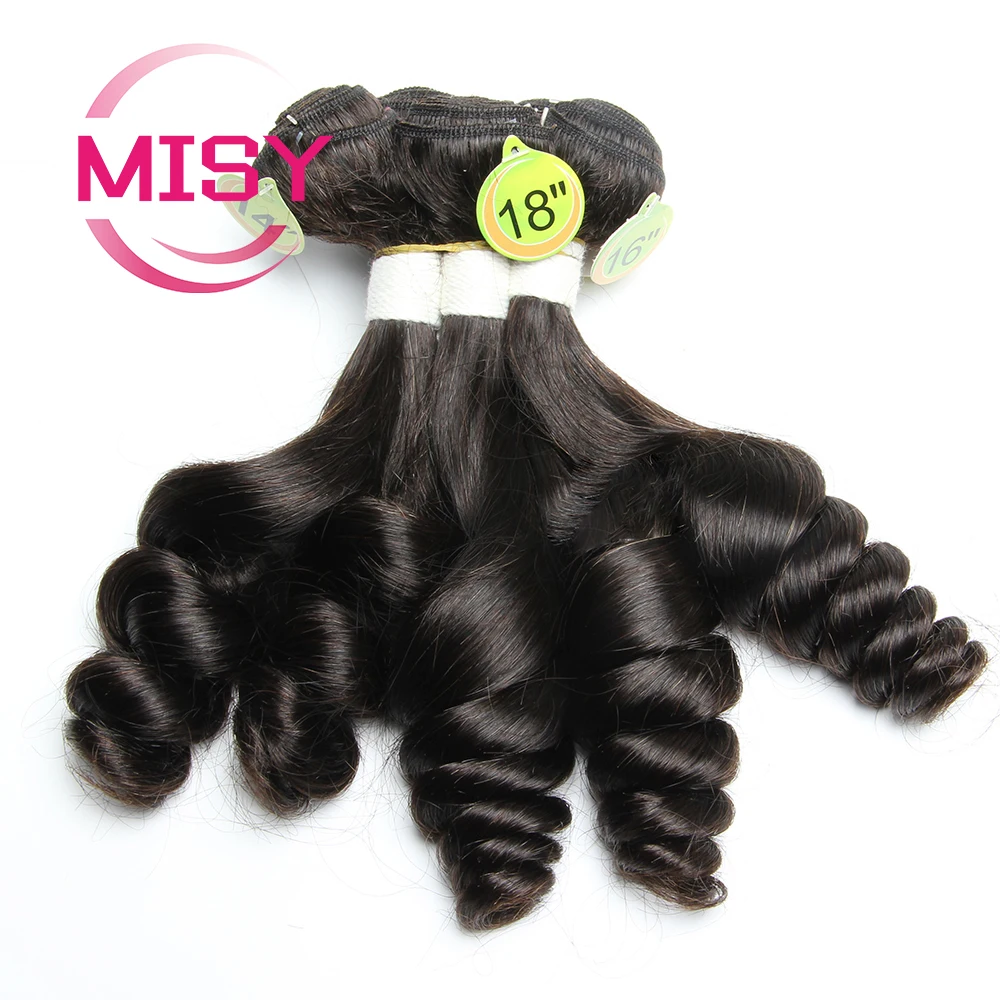 Loose Wave Brazilian Hair Bundles 5pcs/Lot Htonicca Human Hair Bundles Natural Black Remy Hair Weave Bundles For Black Women