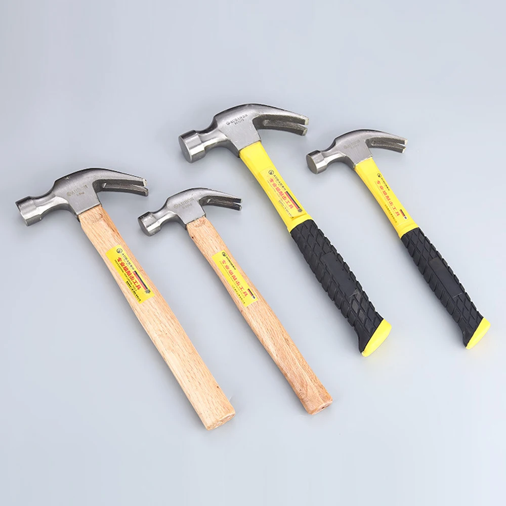 

Multifunctional Claw Hammer New Magnetic Suck Nail Hammer Professional Woodworking Hand Tools Mini Wooden Rubber Handle Hammer