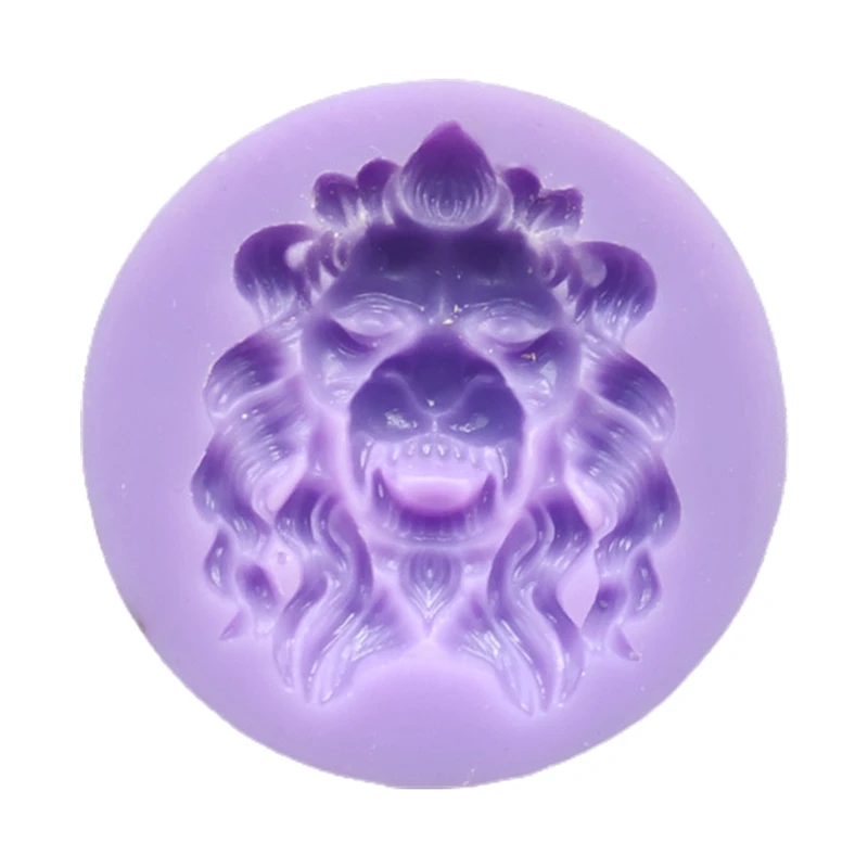 3D Animal Silicone Resin Molds Silicone Casting Resin Molds Lion Head Casting Resin Molds for DIY Resin Craft Jewelry