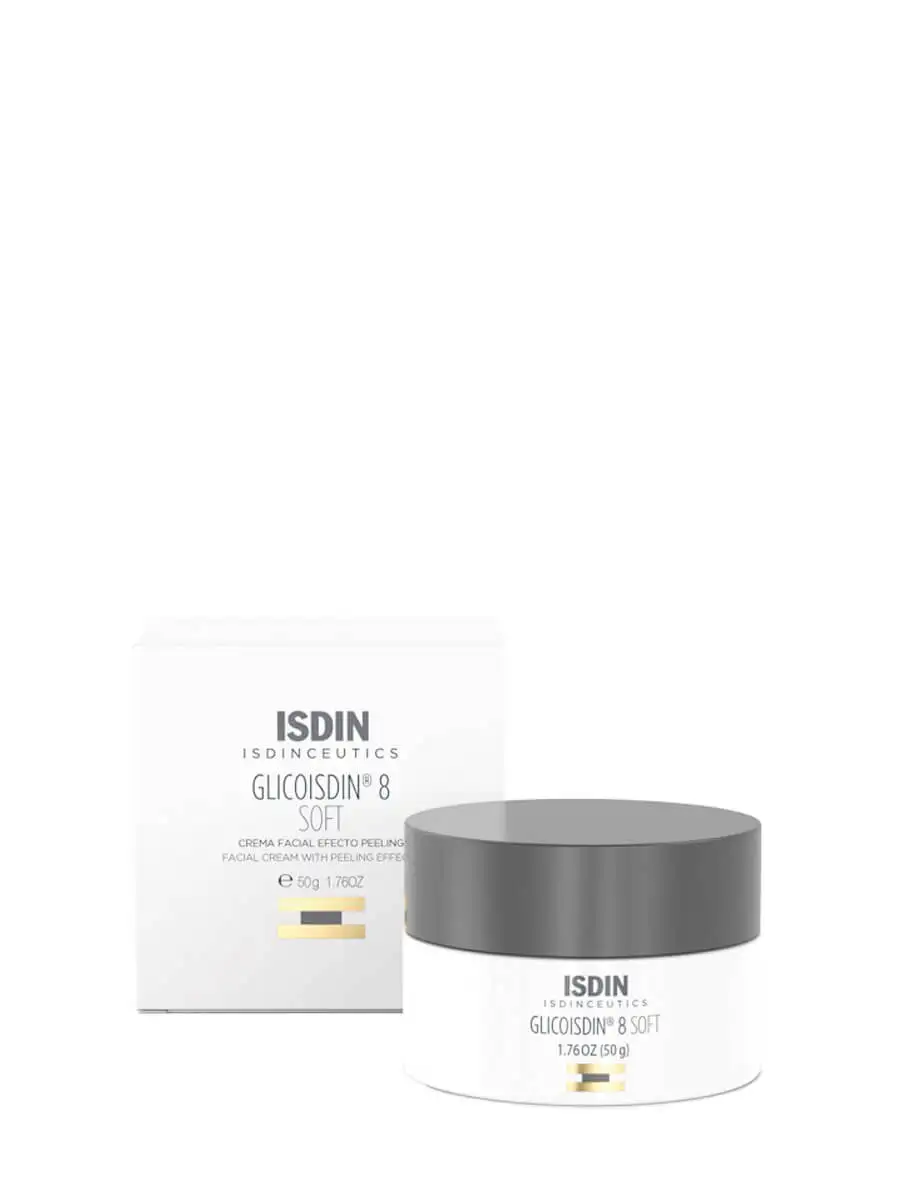 Isdin isdinceutics glycoisdin 8 soft 50 ml-face cream with soft peeling effect.