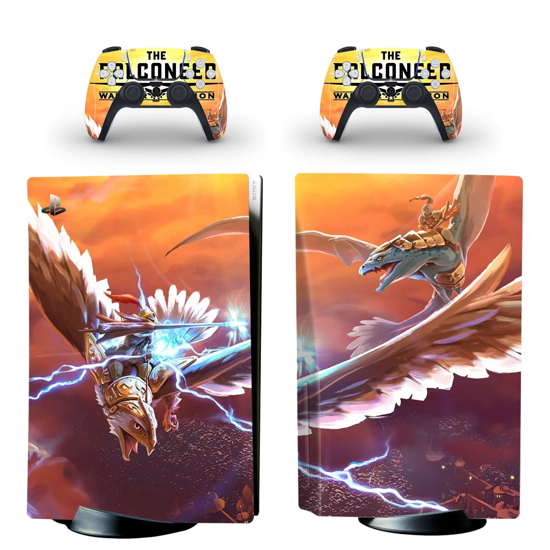 The Falconeer PS5 Standard Disc Skin Sticker Decal Cover for PlayStation 5 Console and 2 Controllers PS5 Skin Sticker