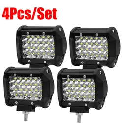 4/2/1Pcs 4'' LED Lights Car Work Light 12V 24V Car Headlight LED Light Bar For Offroad Truck Car Spotlight Tractor Boat Fog Lamp