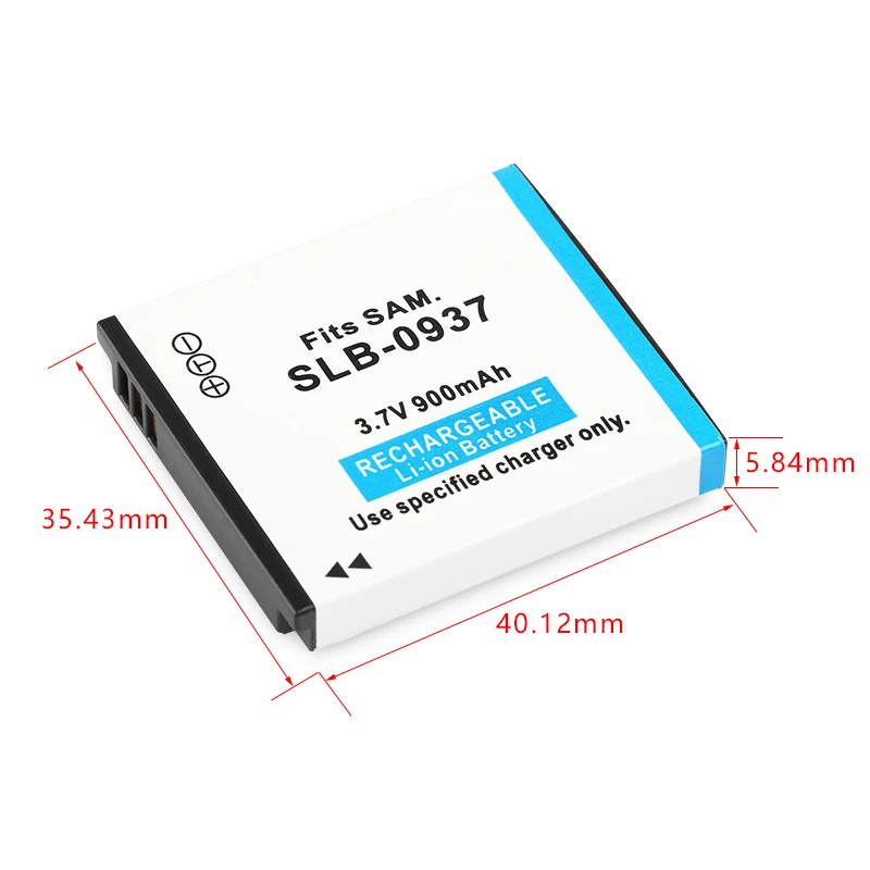 1PC 3.7V 900mah SLB-0937 SLB0937 Li-ion Camera Battery for Samsung SLB-0937 CL5 CL50 i8 L730 L830 NV4 NV33 PL10 ST10 Bateria