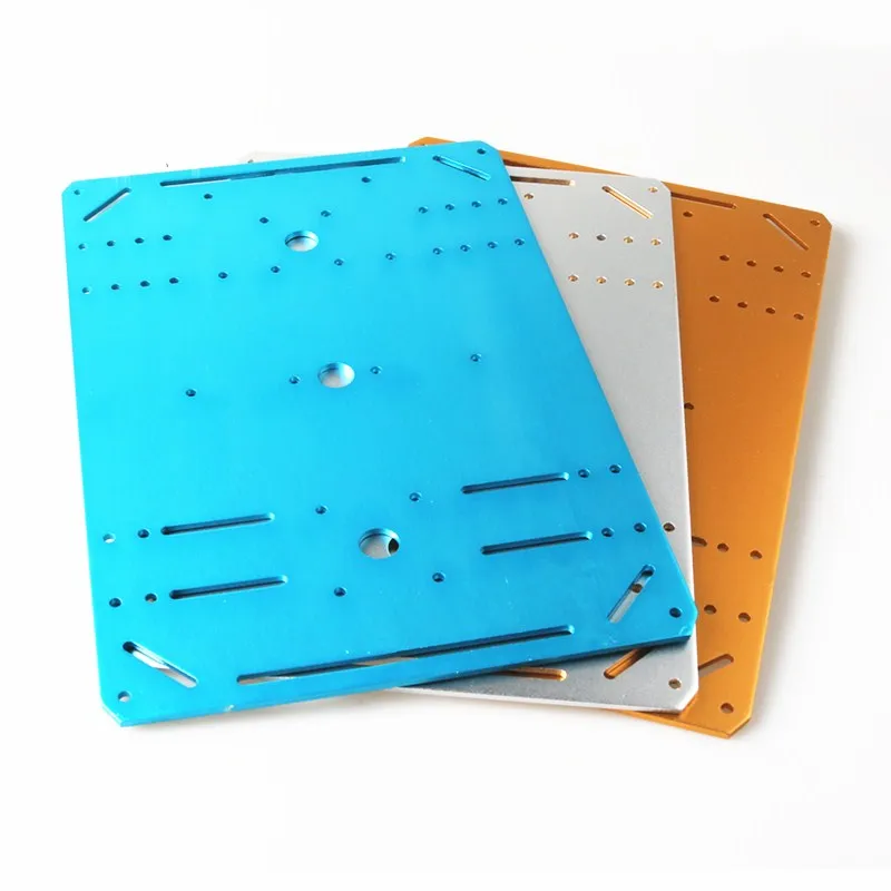 금속 패널 알루미늄 합금 프레임 300*200*3MM 자동차 섀시 원격 제어 탱크 섀시 4wd 바퀴 달린 자동차 섀시에 대 한 금속 접시