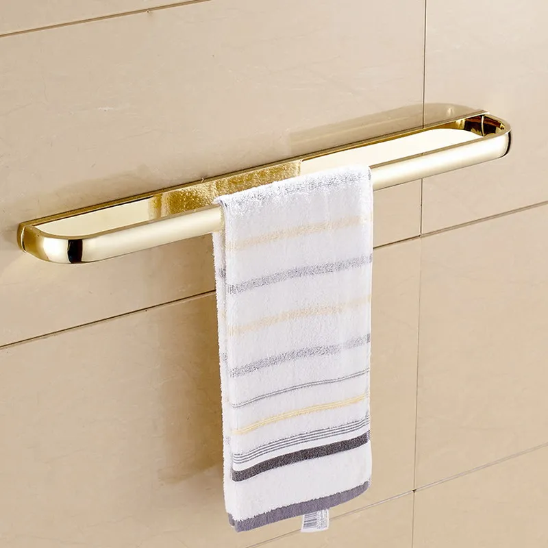 

Luxury Gold Color Bathroom Towel Holder Single Towel Bar Towel Rack Towel Rail Wall Mounted Bathroom Accessories