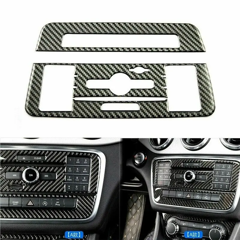 Carbon Fiber Full Interior Trim Direct Fit For Mercedes Benz CLA GLA 2013-2018