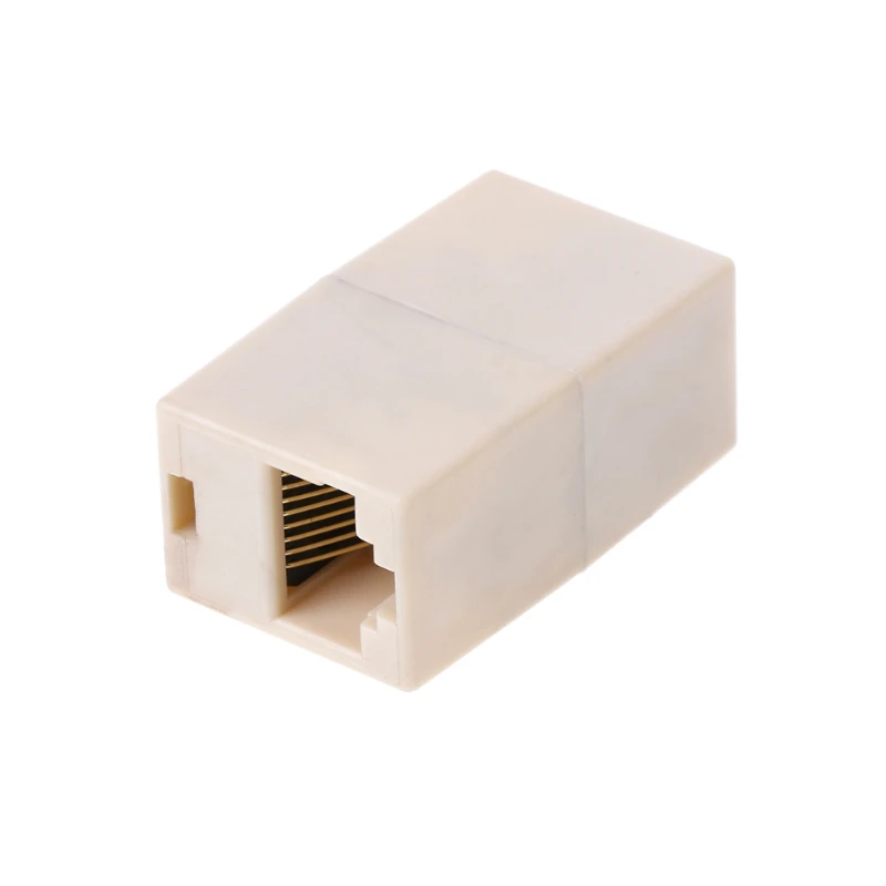 OOTDTY 2pcs RJ45 Female To Female Network Ethernet LAN Splitter Connector Transfer Head RJ45 Adapter Coupler CAT5 Cat5E