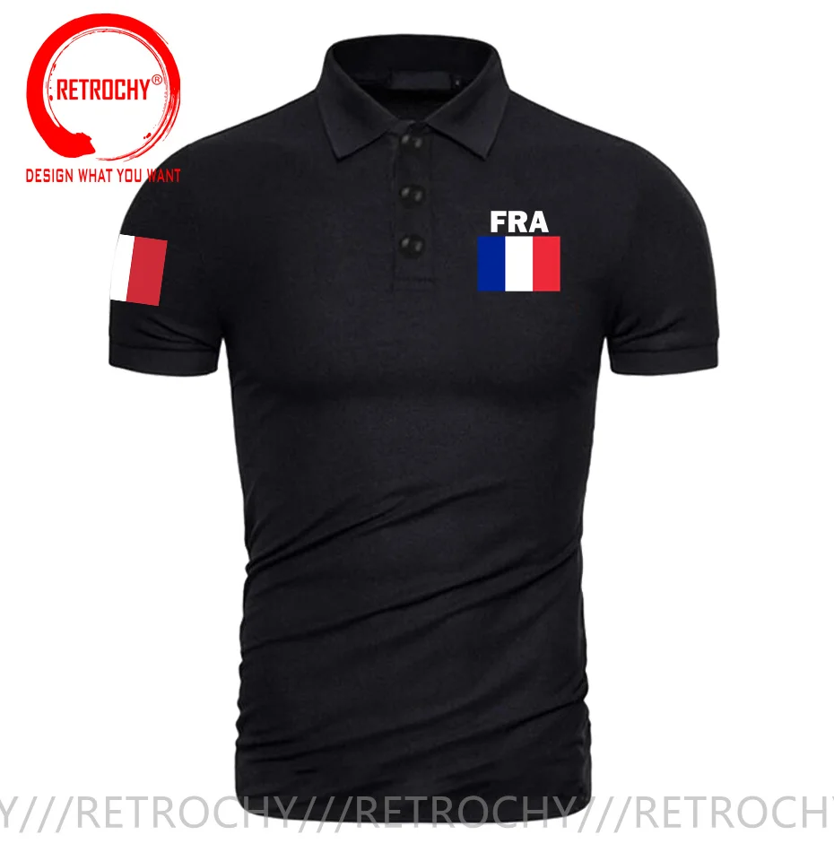 France Flag French Republic Polo shirts man jerseys Polo Shirt nation team cotton fans streetwear fitness casual new FRA Shirt