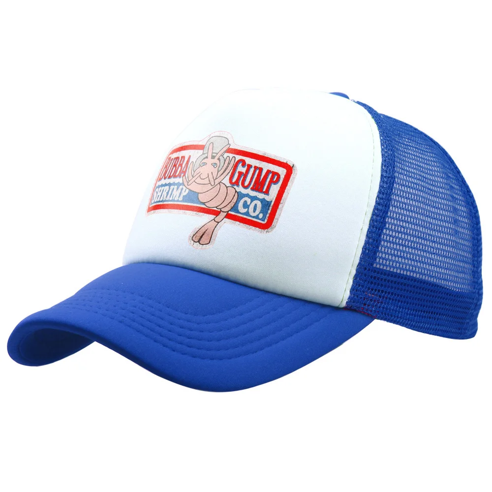 Einstellbare Bubba Gump Baseball Kappe Garnelen Co. Gestickte Hut Wald Gump Kostüm Hüte Garnelen Hut Baumwolle Mesh Cap