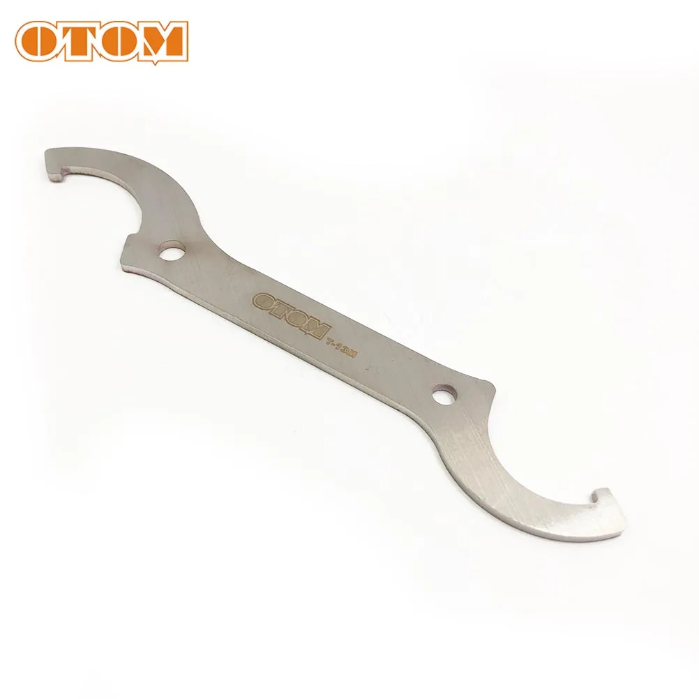 OTOM Motorcycle Wrench Rear Shock Absorber Adjustment Tools Universal C Hook Stainless Steel Regulation Spanner For KTM CRF KXL