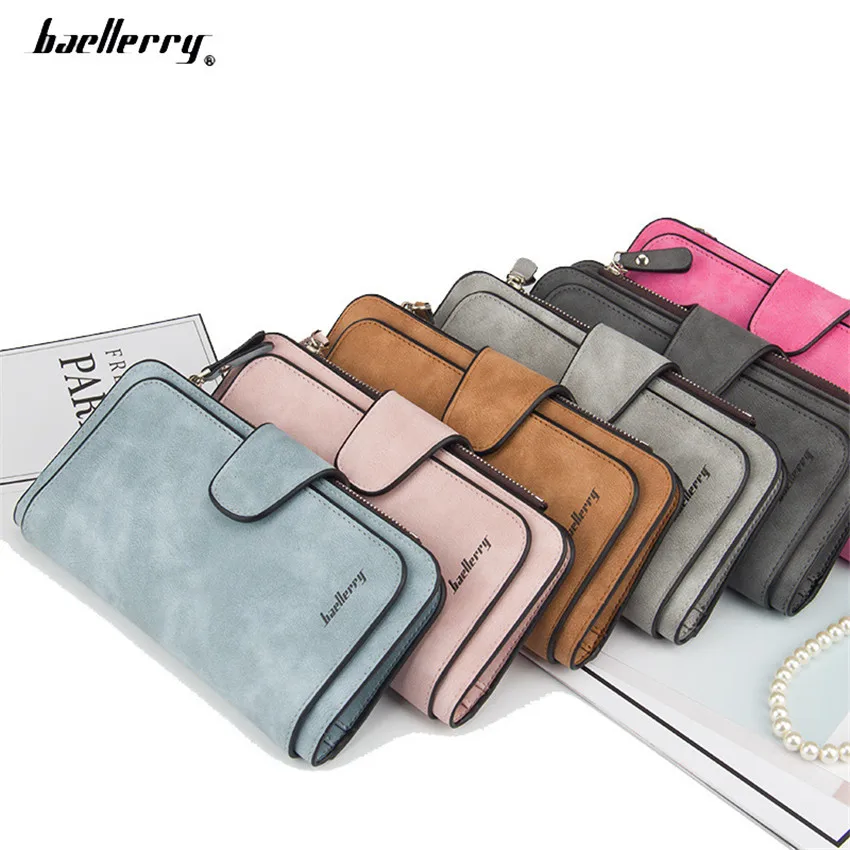 

NEW Women's Wallet Leather Female Purse For Women Coins Pocket Card Holder Money Bags Casual Long Ladies Clutch Phone Wallets