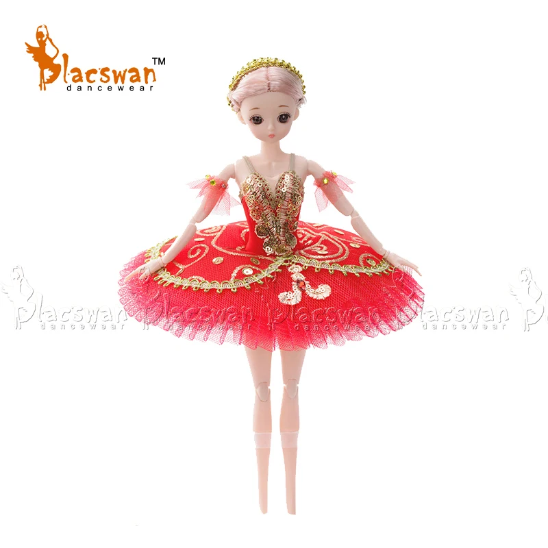 

Ballerina Gift Don Quixote Ballet Doll Kitri Doll with red Professional ballet costume Christmas Gifts Girls Car decoration AC10