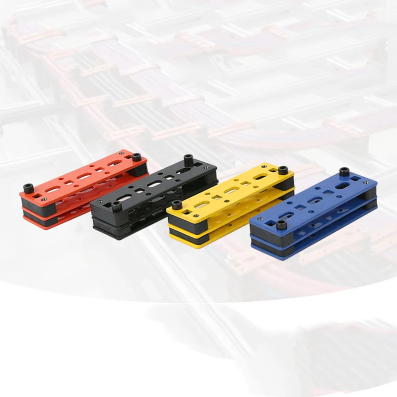 4 stücke Multi Farbe hochwertige Stahl Multi-Loch Draht Fixierer Netzwerk kabel/Stromkabel Kabelbaum Management ordentlich für Computerraum