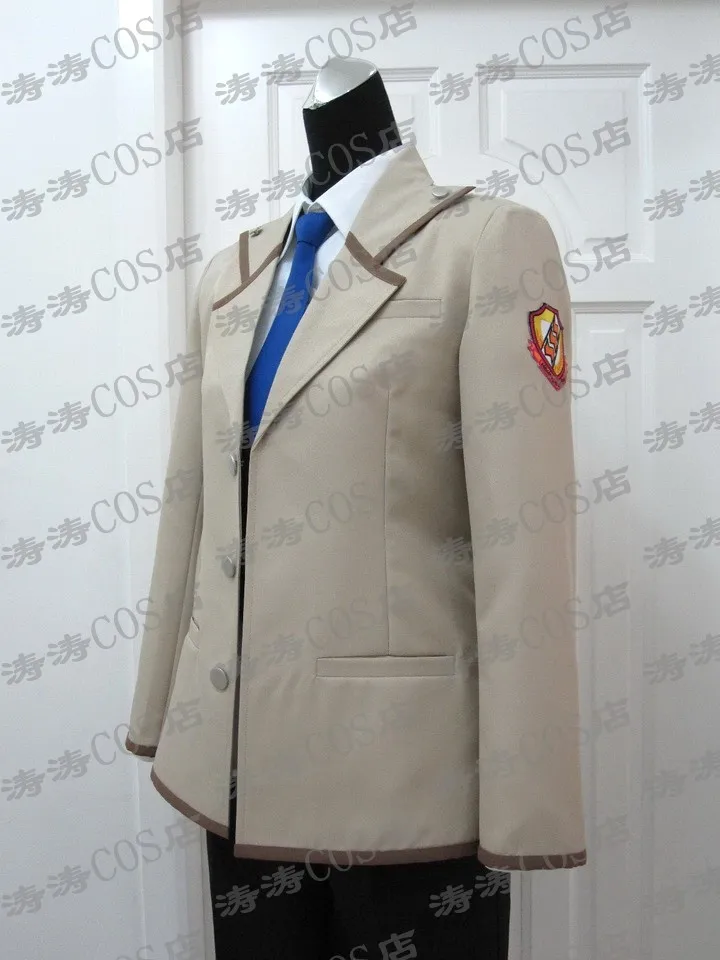 Angel Beats! Yuzuru Otonashi Afterlife Battlefront Uniform Suit Halloween Men School Uniform Adult Party Outfit Cosplay Costume