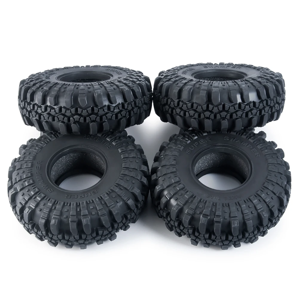 AXSPEED-neumático de goma Rocks para coche teledirigido, 1,9 pulgadas, 107mm, 137mm, 2,2 pulgadas, para 1/10 Axial SCX10 90046 TRX4 D90 D110