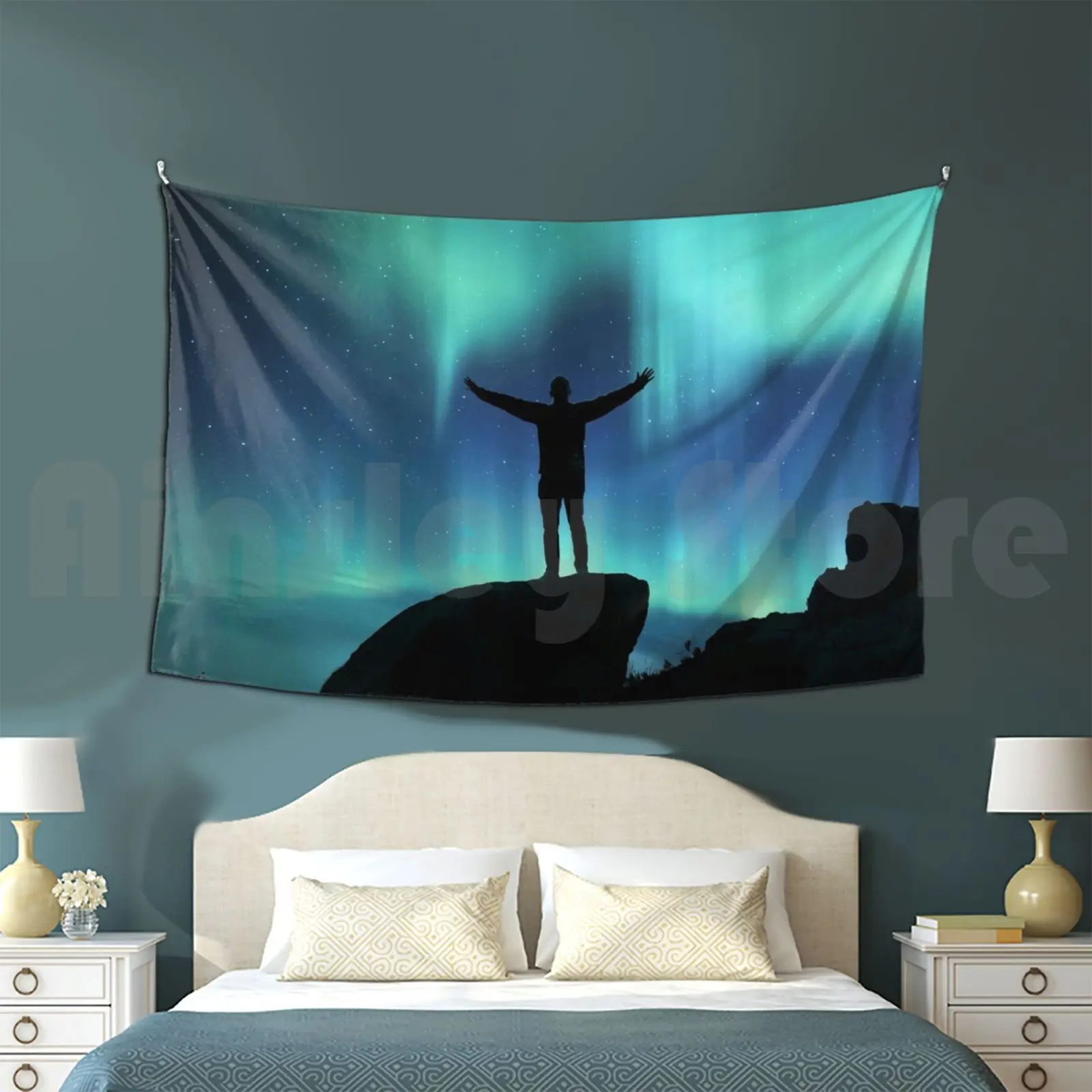 Boreal Tapestry Background Wall Hanging Boreal Aurora Borealis Aurora Borealis Polar Lights