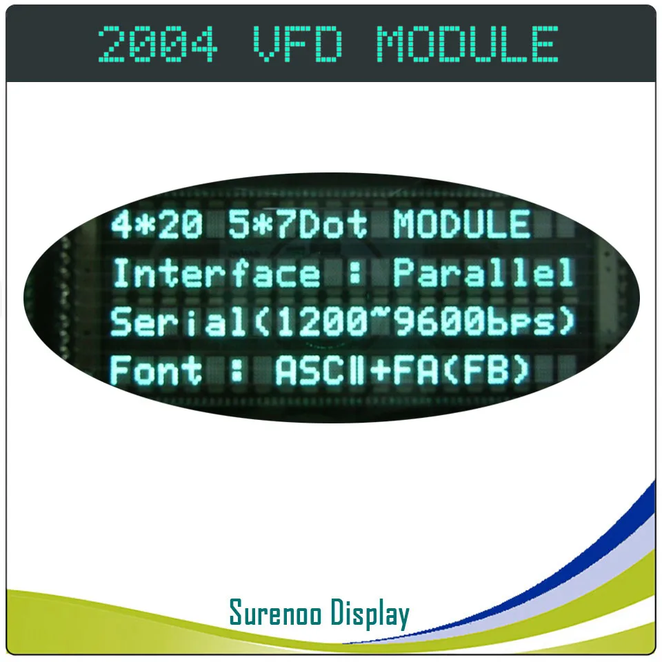 2004 20X4 204 Parallelle Seriële VFD Display Screen LCD Module Panel 20S401DA1 20S401DA2