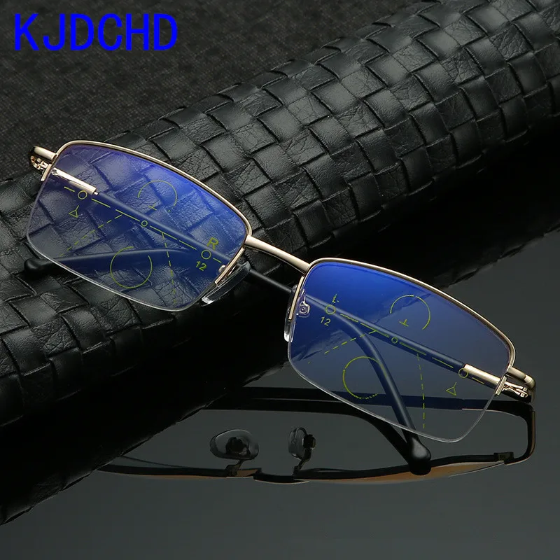 

2020 new progressive bifocal reading glasses, anti-blue light, presbyopia, anti-blue reading glasses, diopter computer glasses