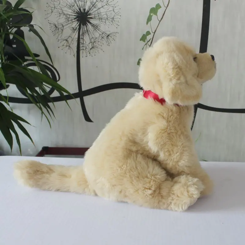 quality simulation animal Labrador Retriever plush doll mini Puppy dog Plush Toy for children gift decoration 32cm DY50753